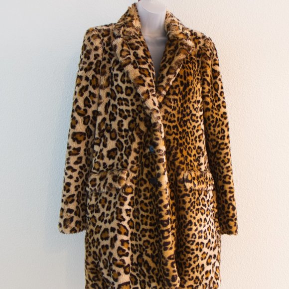 Zara Jackets & Blazers - Zara Leopard print faux fur coat